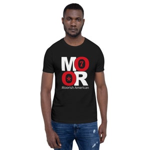 Moorish American Moor Moorish American Islam Muslim Circle 7 Moorish Star Unisex t-shirt