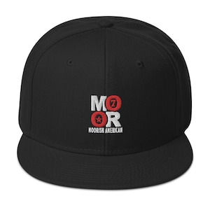 Moorish American Moor Moorish American Islam Muslim Circle 7 Moorish Star Snapback Hat
