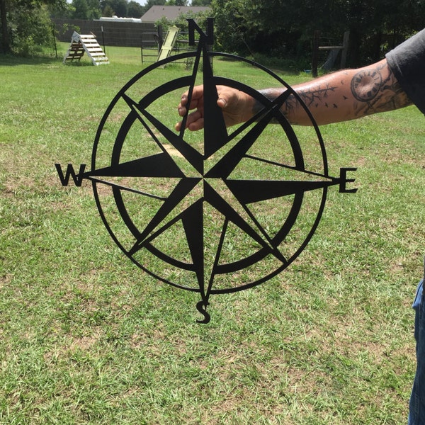 Metal Compass Wall Art