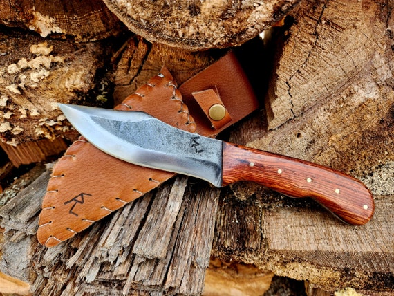 Mountain Man, Butcher Knife, Hand Forged Custom Knife by RLS Knives 