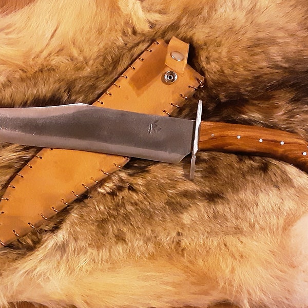 Straight Guard Bowie Knife by RLS Knives