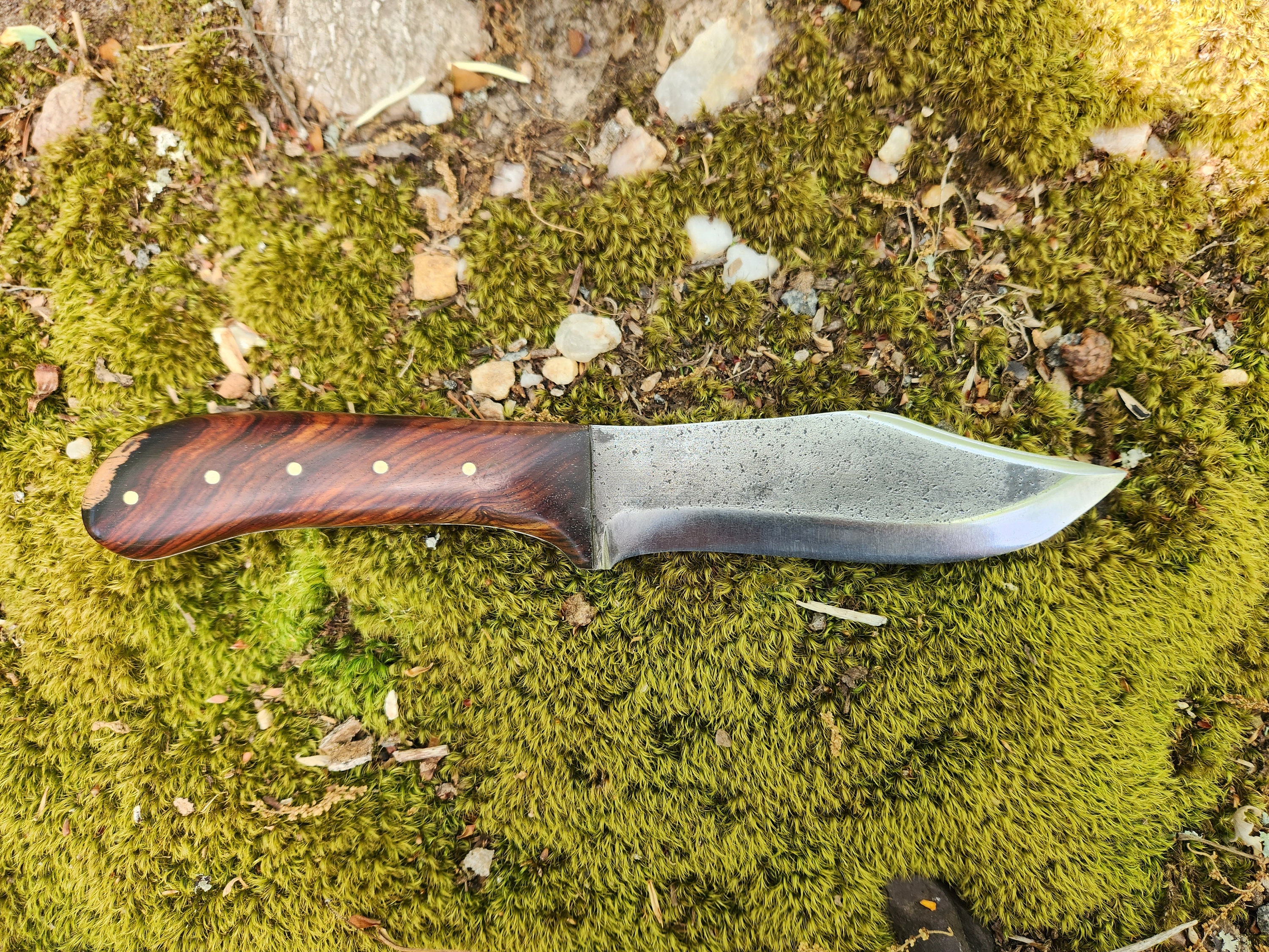 Mountain Man, Butcher Knife, Hand Forged Custom Knife by RLS Knives 