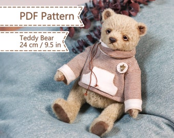 Teddybeer naaipatroon & tekstinstructies PDF Armin
