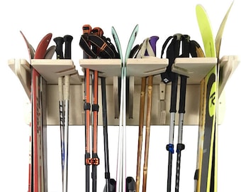 PONDEROSA Ski & Snowboard Wall Rack