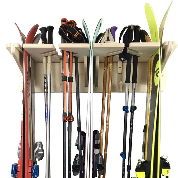 PONDEROSA Ski & Snowboard Wall Rack