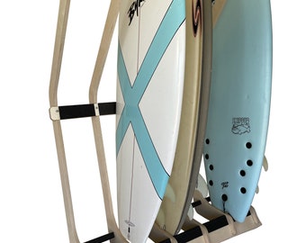 THE LINEUP Estante de exhibición de piso independiente para tablas de surf (capacidad para 5 tablas)