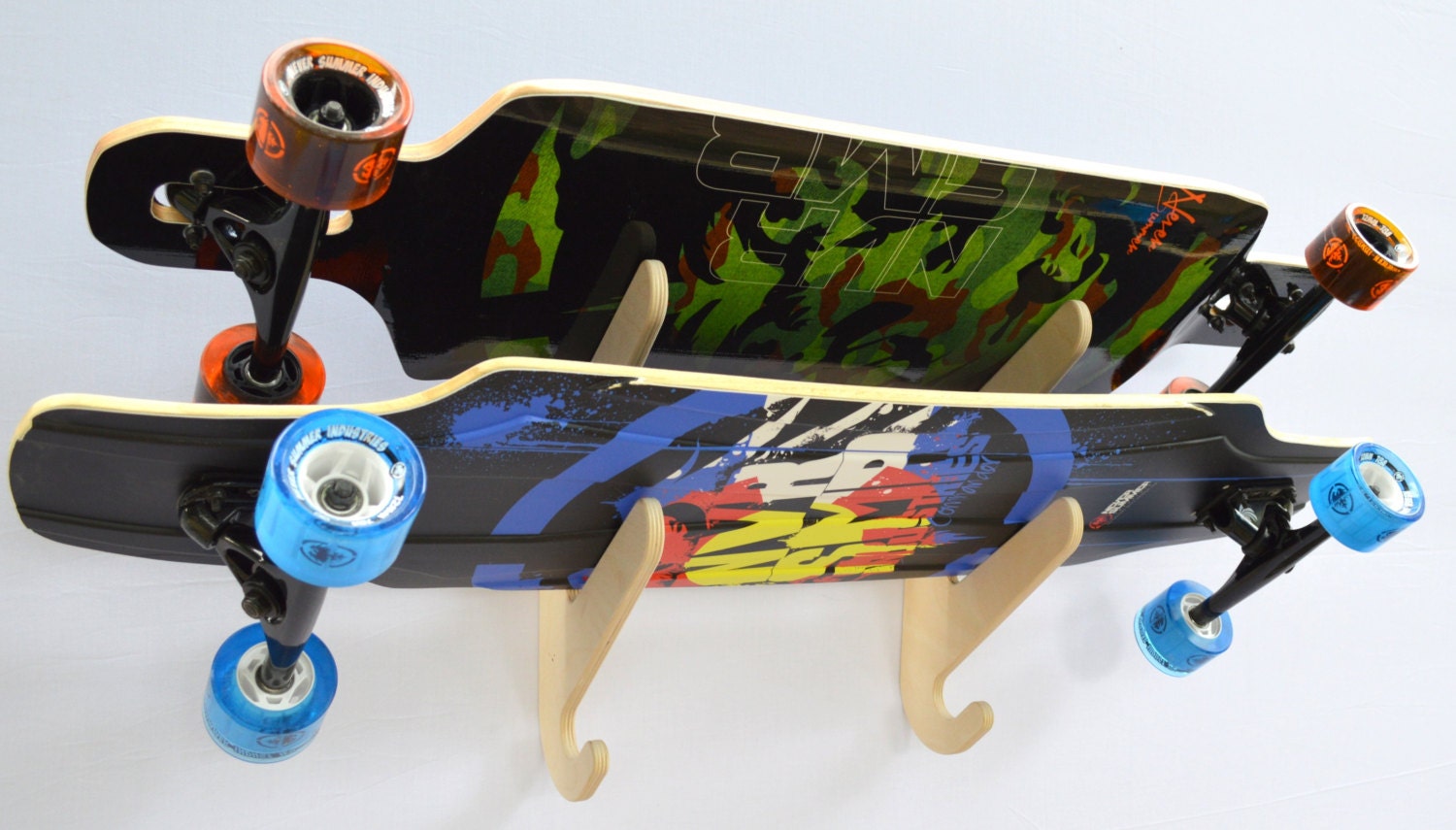 Rado Racks Skateboard Longboard Wall Rack | Etsy