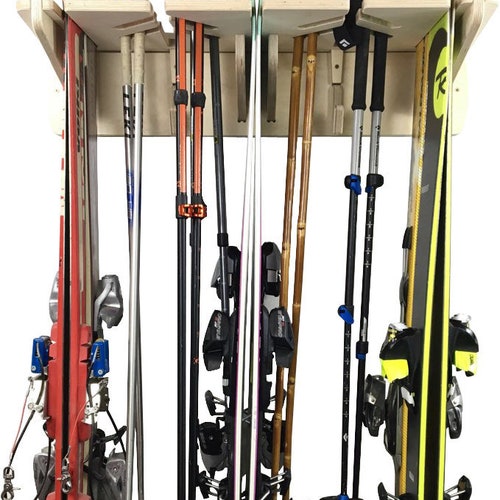 Wall Mounted Ski Rack Etsy