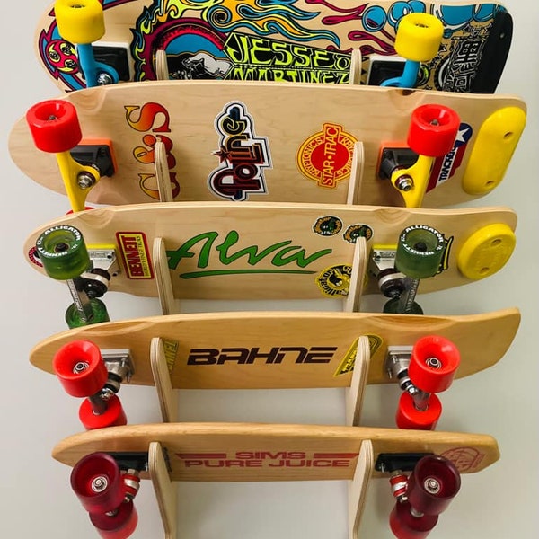 Rado Racks Skateboard Longboard Wall Rack