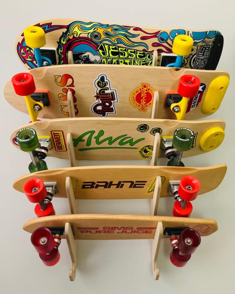 RadoRacks Skateboard and Longboard Wall Rack