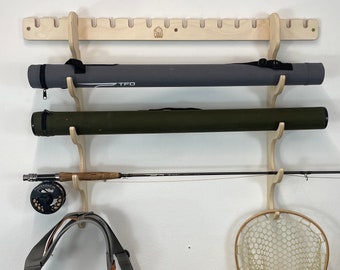 The Hookset Fishing Rod Storage Wall Rack