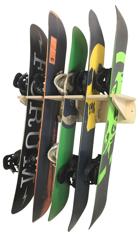 Support mural pour ski, snowboard, 5 paires de skis et bâtons de ski ou  snowboard, pour la maison et le garage