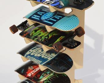 Birch Floor Skateboard Longboard Rack