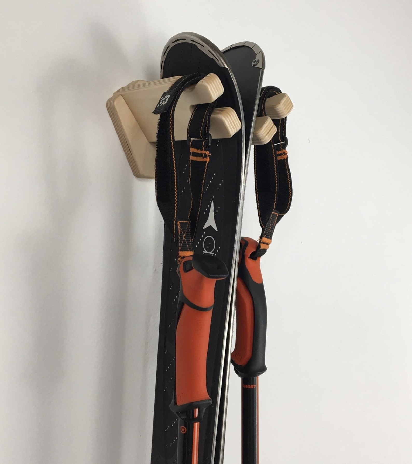 Veritcal Single Ski Wall Rack - Etsy