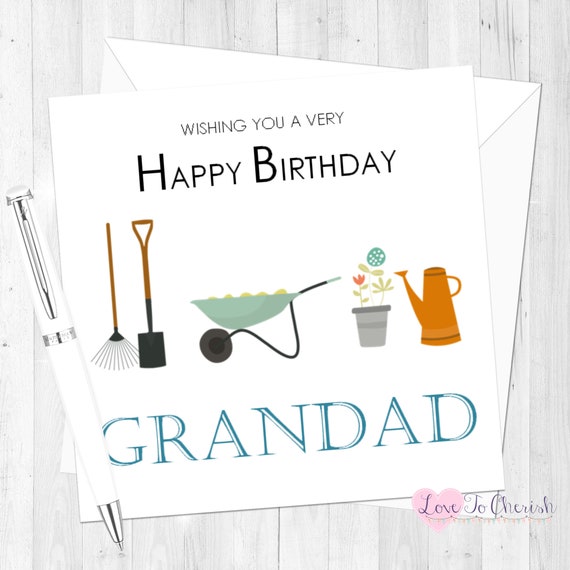 Download Personalised Birthday Card Gardening Birthday Card Card Etsy