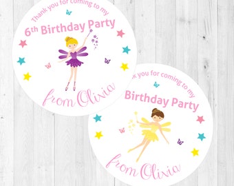 Personalised 'Thank You For Coming To My Party' Stickers For Party Bags, Cones & Boxes (Multicolour) - View #3