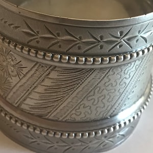 Aesthetic Engraved sterling silver Napkin Ring Serviette Holder by Gorham