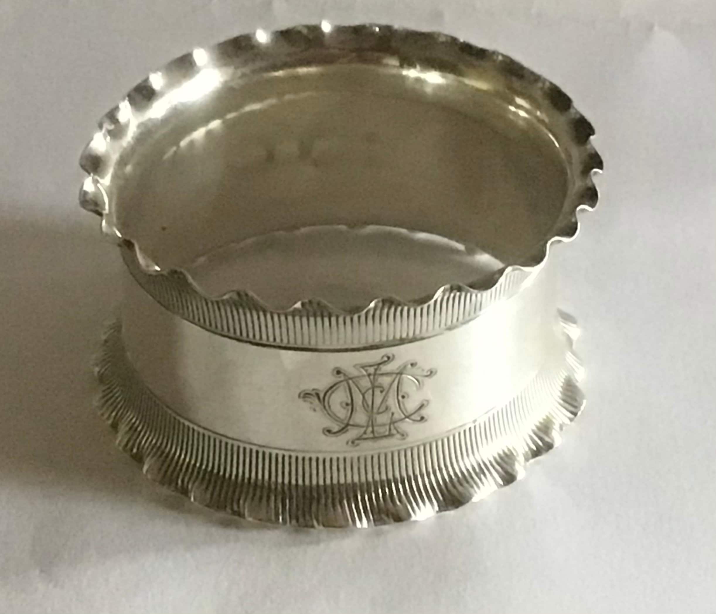Antique Sterling Napkin Rings for sale Only 2 left at 60