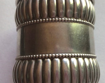 Unusual Hammered Sterling Silver Napkin Ring Serviette Holder - Etsy