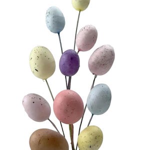 Artificial Easter Picks - Large Choice - Seasonal Floral Arrangements H29cm 10 Eggs
