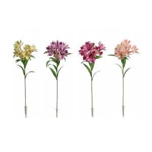 80cm Alstromeria Artificial 5 Head Flower Spray - Tall Wedding Centrepiece