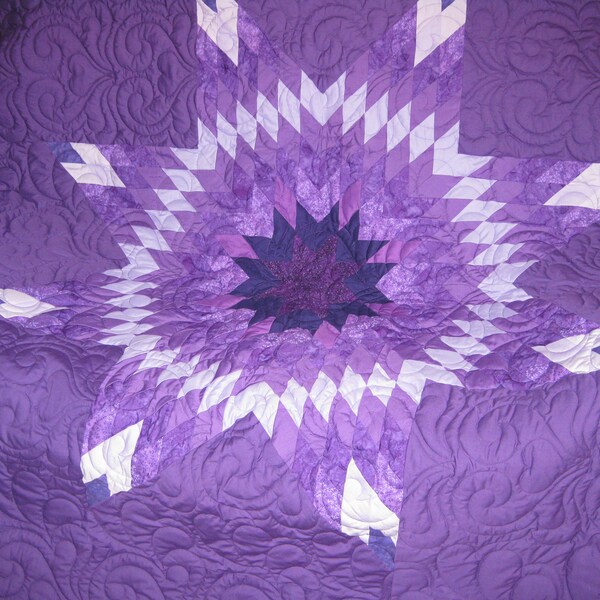 purple star quilt