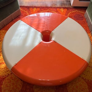 Space Age 1970's Coffee Table Bernini Mod. 700 Quattro Quarti Design Rodolfo Bonetto Made In Italy zdjęcie 7