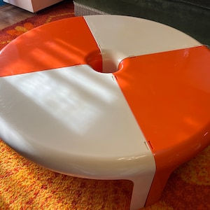 Space Age 1970's Coffee Table Bernini Mod. 700 Quattro Quarti Design Rodolfo Bonetto Made In Italy zdjęcie 2