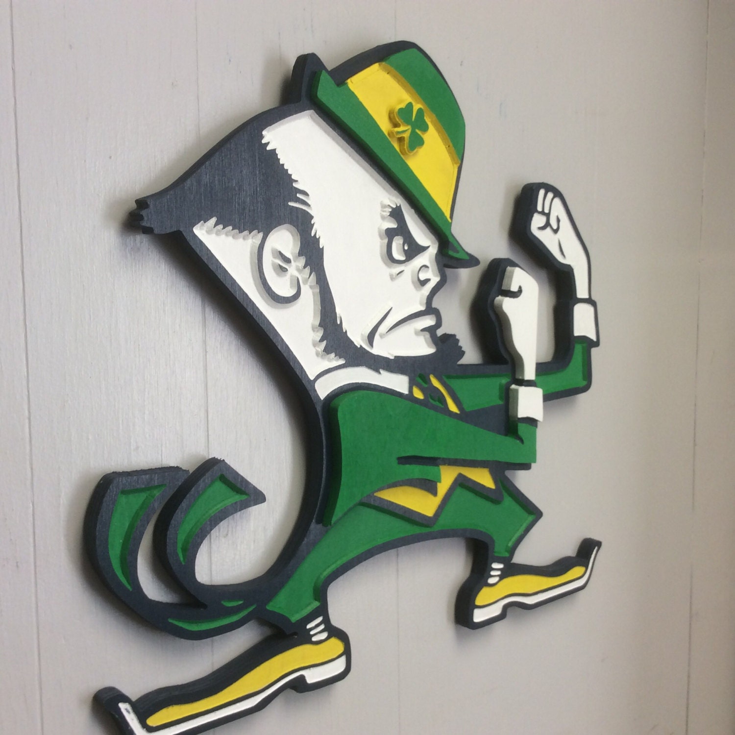 University of Notre Dame Leprechaun 3D Plaque, ND, Fighting Irish