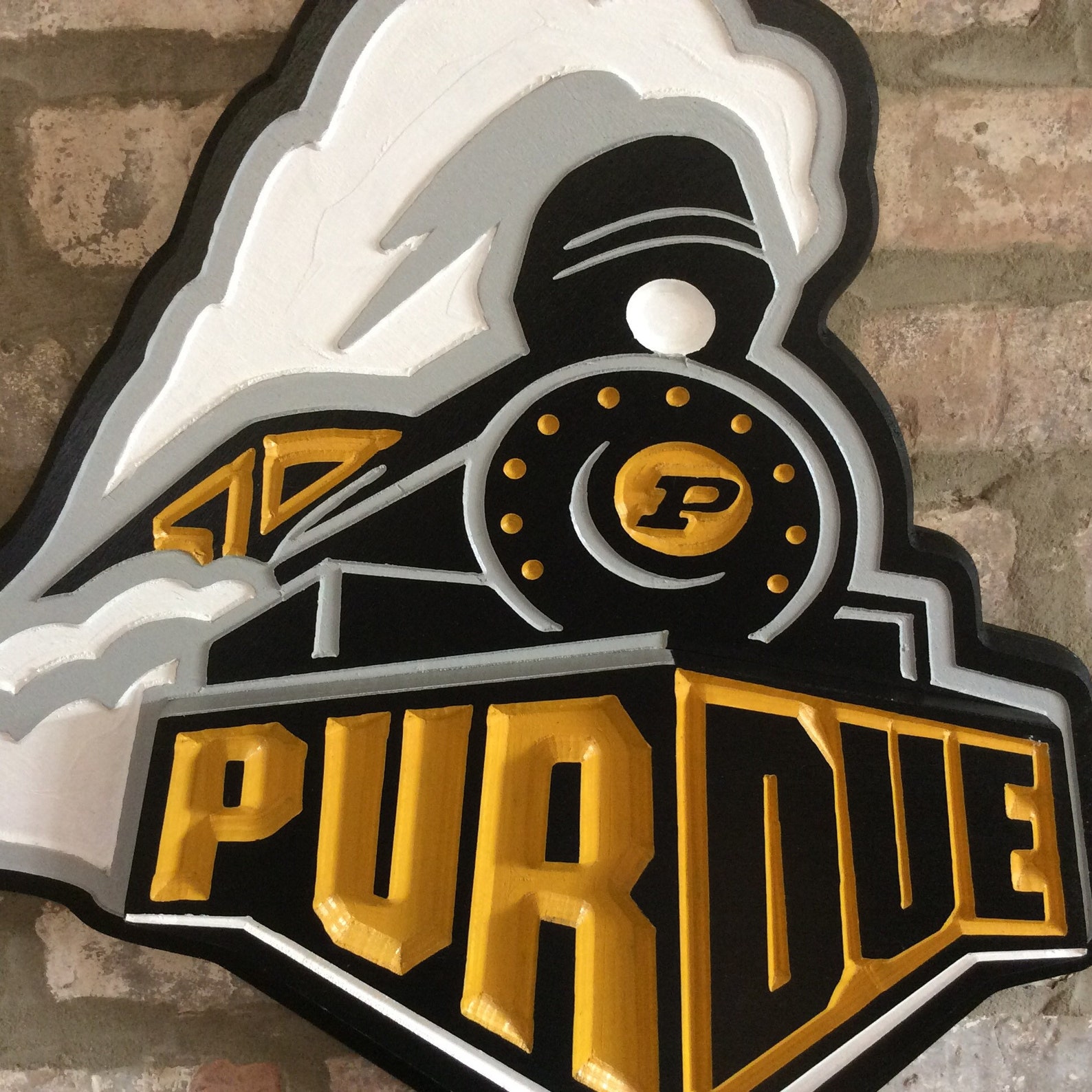 Purdue University 3D Plaque Boilermaker Wood Sign Boiler Up Etsy