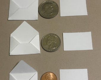 Mini Stationary Envelopes and Note Cards (variety pack of sizes available)