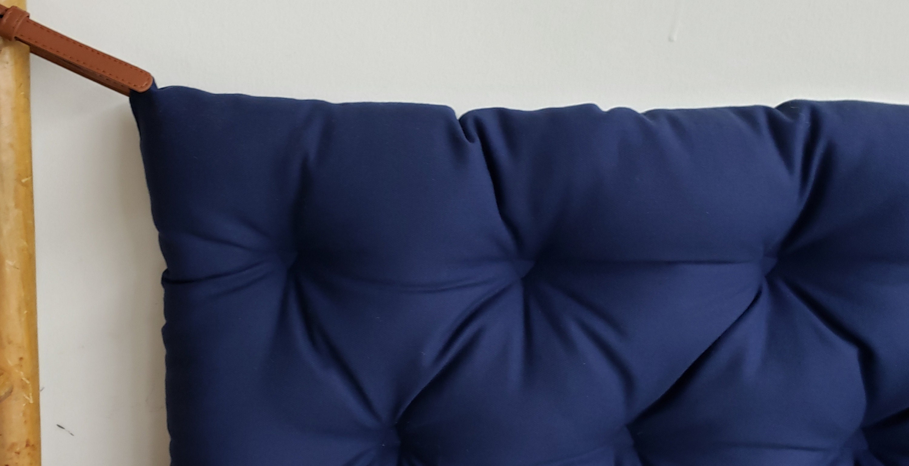 Tufted cushion with ties for headboard FULL size natural Etsy