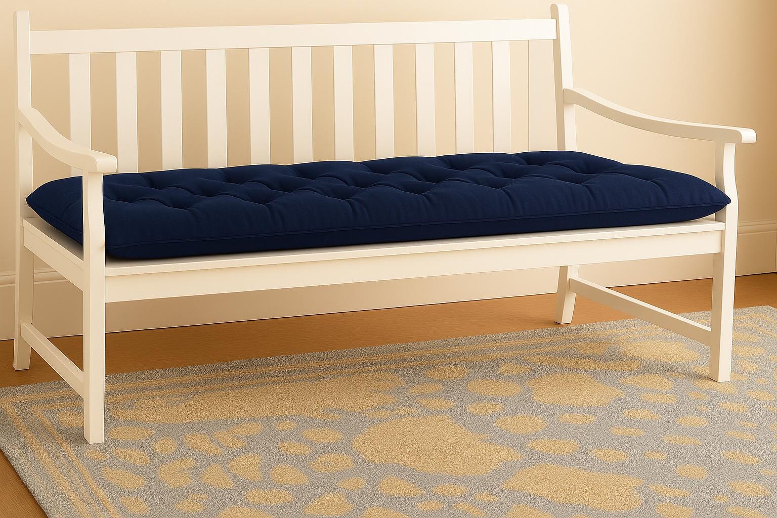 Navy Blue Navy Bench Cushion RTS 30