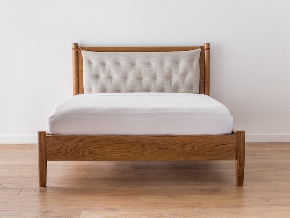 Cushion Back Wooden Bed Headboard, Bed Size: 5x6 Feet