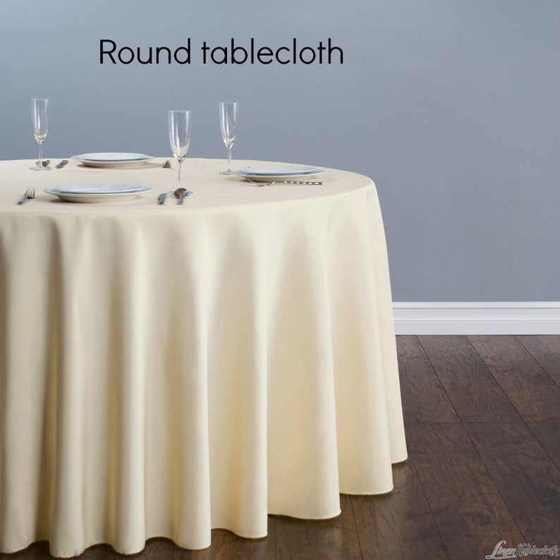 72 Round Tablecloth Round Linen Tablecloth off White / Etsy