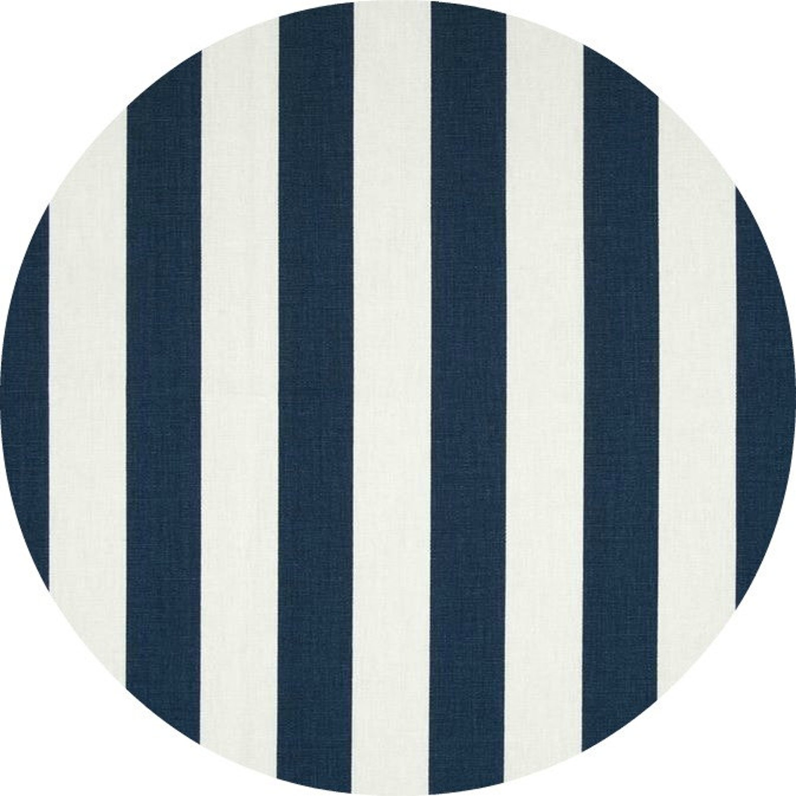 Reversible Round Fabric placemats navy blue and white canopy Etsy