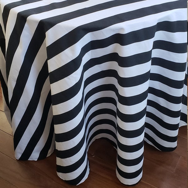 Black and White Tablecloth Etsy