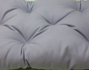 68 x 13 solid color GREY Tufted bench cushion, seat cushion,