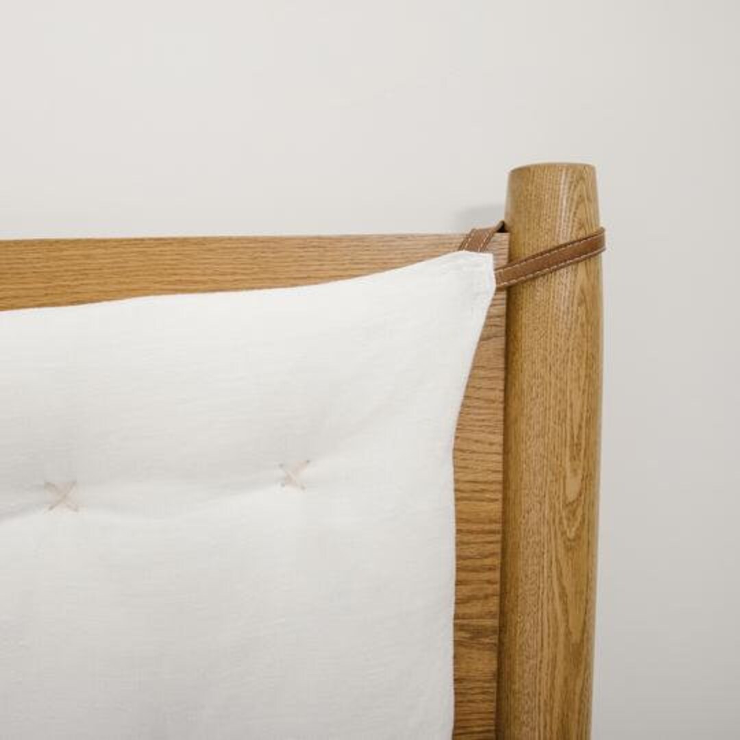 Cotton Canvas Tufted Headboard Cushion, Back Rest Cushion, Custom Vegan