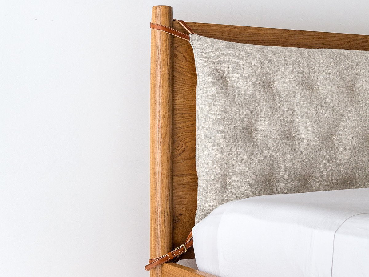 Solano King Wood Bed Headboard Cushion + Reviews