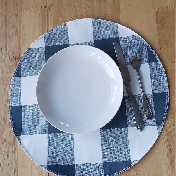 Buffalo Plaid Placemats Etsy