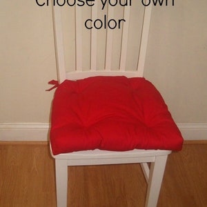 16&quot; X 16&quot; Tufted chair cushions, chair pads, cotton canvas,