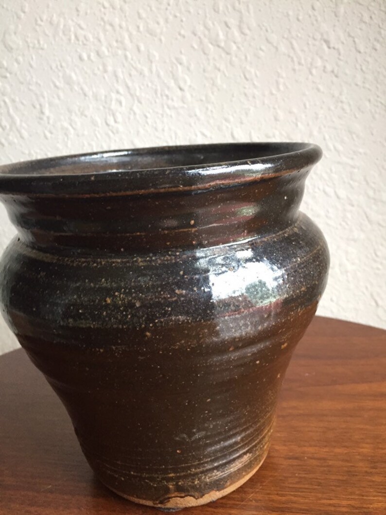 Stunning Mid Century Joel Edwards Studio Pottery Vase 1971 Signed