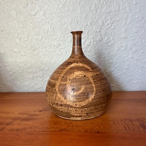 Beautiful Abstract Modernist Studio Pottery Vintage Vase Vessel Weedpot