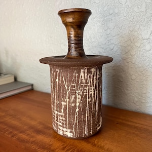 Stunning Mid Century Abstract Studio Pottery Vase