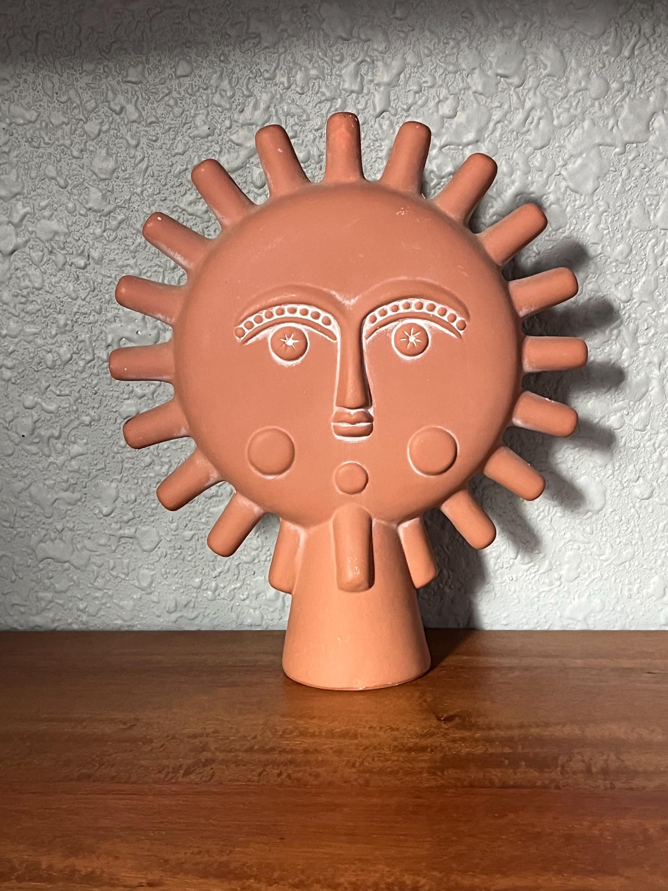 Fantastic Vintage Jonathan Adler Modernist Large Ceramic Sun