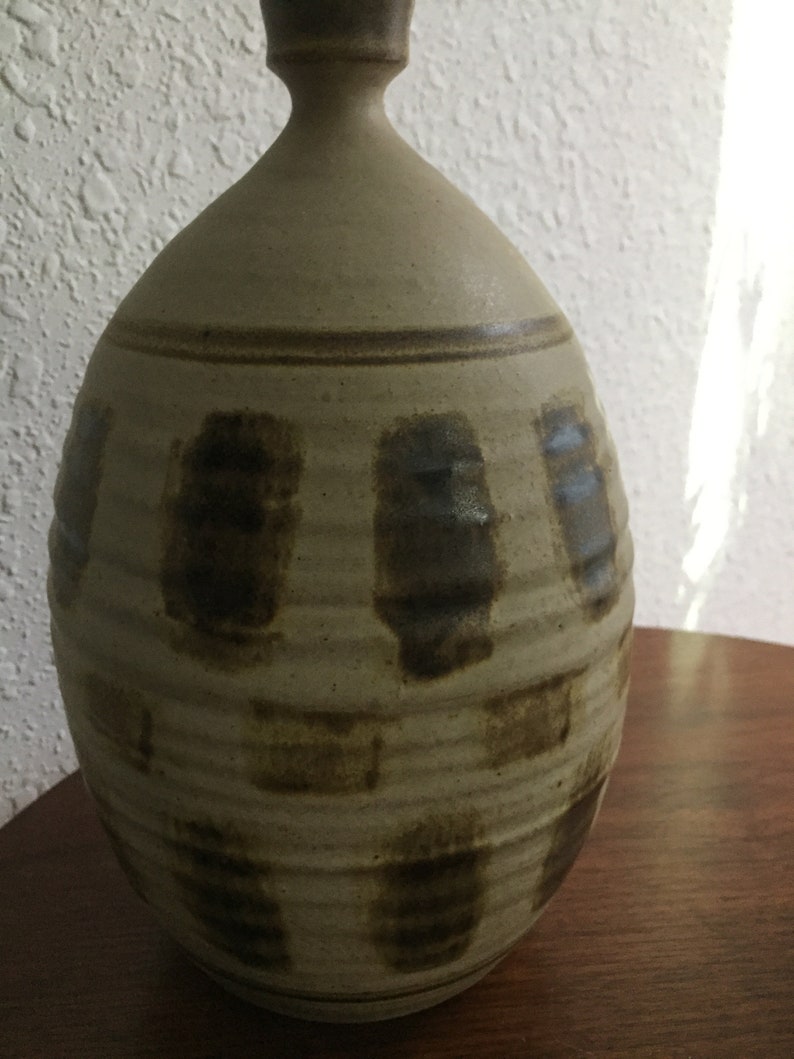 Large Mid Century Abstract Ralph Pardington Studio Pottery Vase Vessel Weed Pot RARE