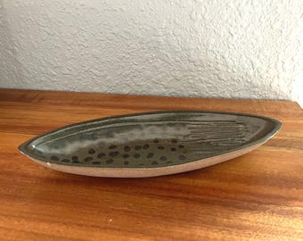 Mid Century Modern Abstract  Martz Marshall Studios Ceramic Plate Tray Pottery