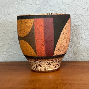【SALE／55%OFF】 Kat Abstract Modernist & Etsy - Cup Planter Pottery Studio Roger 工芸品