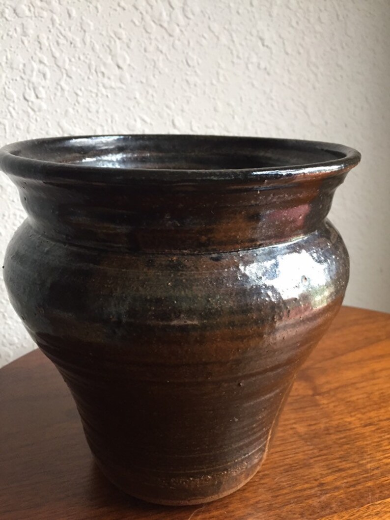 Stunning Mid Century Joel Edwards Studio Pottery Vase 1971 Signed